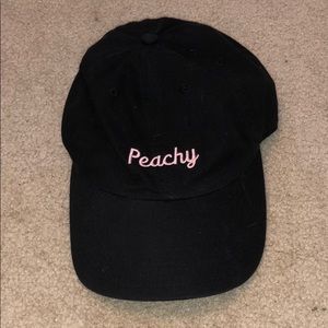 brandy melville black “peachy” baseball hat